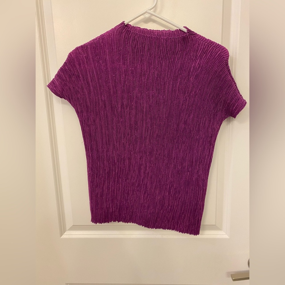 Purple stretchy top